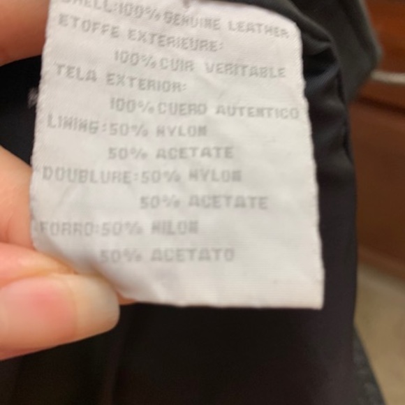 Liz Claiborne Black Leather Jacket - Picture 5 of 6